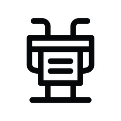 Obraz premium podium icon. vector line icon for your website, mobile, presentation, and logo design.