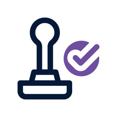 stamp icon. vector dual tone icon for your website, mobile, presentation, and logo design.