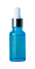 blue Serum bottle isolated