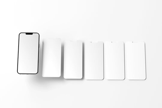 Smartphone Mockup with Multiple Devices in Modern Layout

