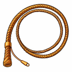 Dynamic Hand-Drawn Whip Cartoon Vector Illustration