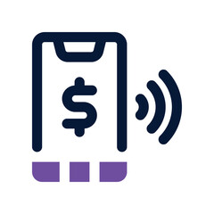 smartphone icon. vector dual tone icon for your website, mobile, presentation, and logo design.