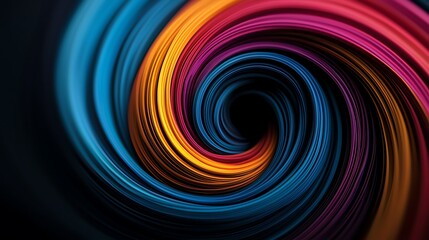 Fototapeta premium Vibrant swirl of colors creating a mesmerizing effect, perfect for backgrounds and abstract designs.
