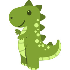 Cute Dinosaurus Illustration
