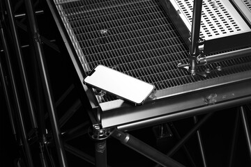 Smartphone Mockup Template with Industrial Design Elements