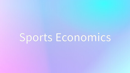 Sports Economics のグラデーション背景イラスト