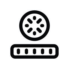 loading bar icon. vector line icon for your website, mobile, presentation, and logo design.