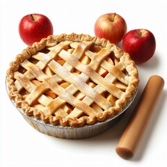 Baking a delicious pie at home kitchen food photography cozy environment close-up view culinary art