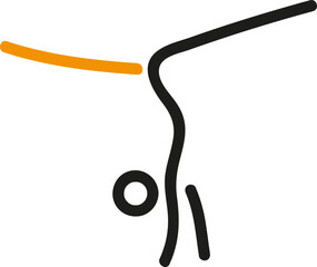 Acrobatics sport icon