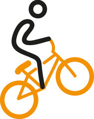 BMX biking sports icon