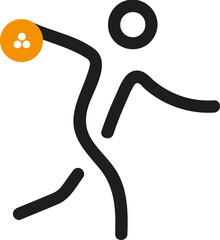 Bowling sports icon