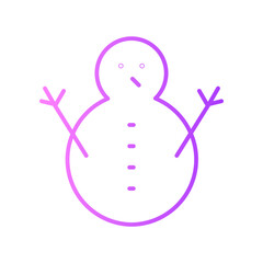 snowman gradient icon