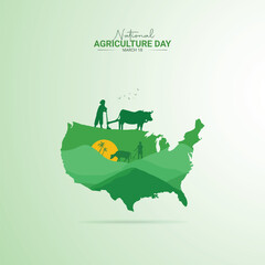 National Agriculture Day Creative Design. farmers day for a social media poster