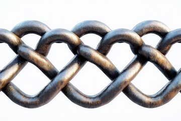 Fototapeta premium Intertwined metal wires creating a strong and decorative pattern