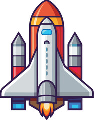 Obraz premium space shuttle vector