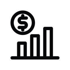 growth icon. vector line icon for your website, mobile, presentation, and logo design.
