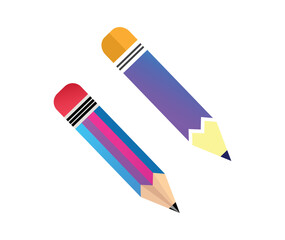 pencil icon vector illustration, set of pencil icon 