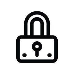 padlock icon. vector line icon for your website, mobile, presentation, and logo design.