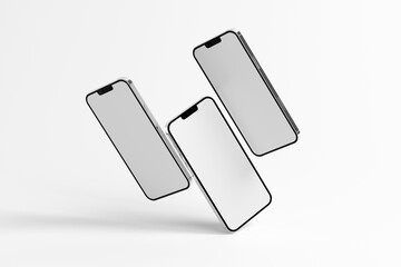 Smartphone Mockup Template for App and UI Design