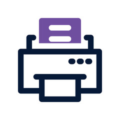 printer icon. vector dual tone icon for your website, mobile, presentation, and logo design.