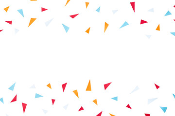 colorful confetti frame copy space