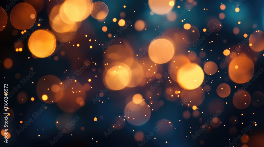 Poster pastel bokeh lights with soft gradient background creating an ethereal and dreamy atmosphere for var