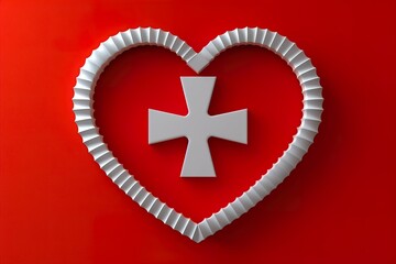 heart with flag