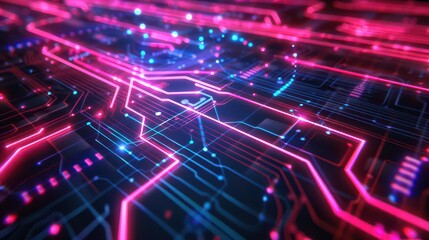 Obraz premium Neon Spectrum. Vibrant and colorful electronic music festival performance