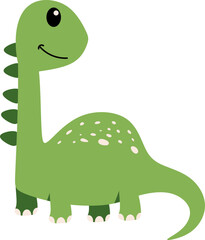 Cute Cartoon Dinosaur Illustration