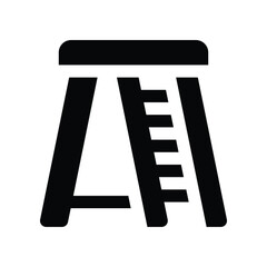 ladder icon. vector glyph icon for your website, mobile, presentation, and logo design.
