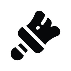 paint brush icon. vector glyph icon for your website, mobile, presentation, and logo design.