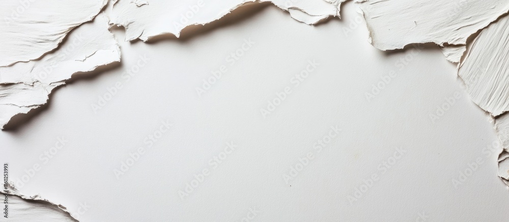 Poster textured vintage paper with torn edges and ample blank space for customizable text or design element