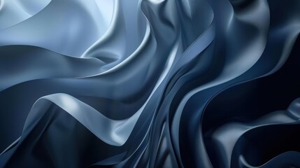 Obraz premium Tranquil Water Symphony. Harmony of Azure and Electric Blue in Symmetrical Patterns