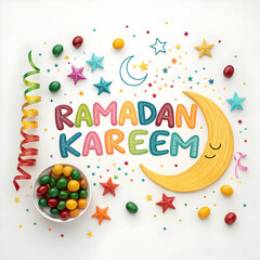 Festive Ramadan Kareem Greeting Card Design