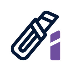 cutter icon. vector dual tone icon for your website, mobile, presentation, and logo design.