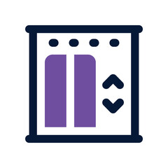 elevator icon. vector dual tone icon for your website, mobile, presentation, and logo design.