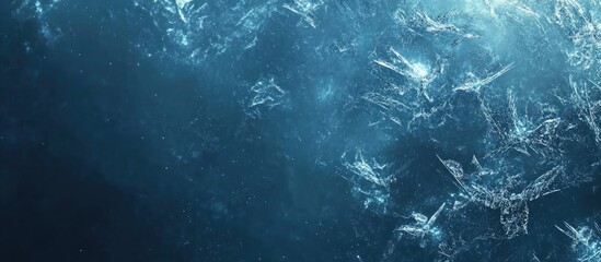 Obraz premium Winter Snowflake Background for Digital Designs with Empty Space for Text Ideal for UI and Web Applications