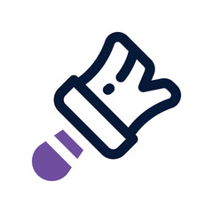 paint brush icon. vector dual tone icon for your website, mobile, presentation, and logo design.