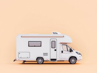 Naklejka premium An RV blueprint featuring a dropdown bed system for spacesaving convenience