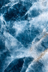 Obraz premium Pristine White and Blue Marble Surface with Intricate Veins and Sky-like Patterns : Generative AI