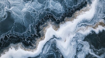 Elegant gray and white marble texture with intricate patterns and smooth flowing lines for design and decoration projects
