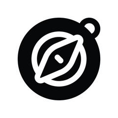 compass icon. vector glyph icon for your website, mobile, presentation, and logo design.