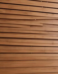 Detail of wooden blinds with visible wood grain texture, natural material, tactile, sustainable living