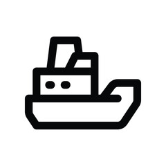 ship icon. vector line icon for your website, mobile, presentation, and logo design.