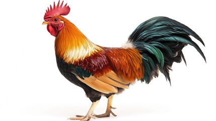 Rooster with a Vibrant Plumage