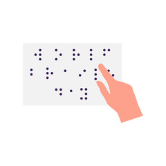 Braille Book with Hands