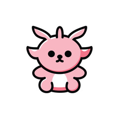 vector cartoon cute rabbit character