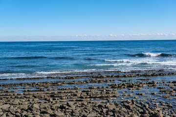 宮崎のいるか岬から見る鬼の洗濯板