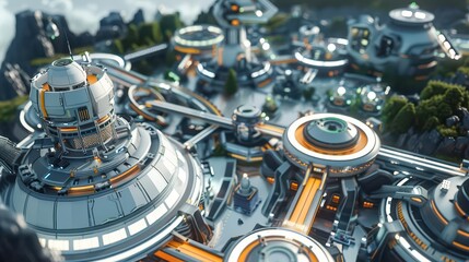 Gaseous Cityscape. Urban design and Engineering concept