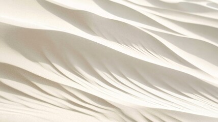 Obraz premium White Sand Dunes Showing Gentle Undulations